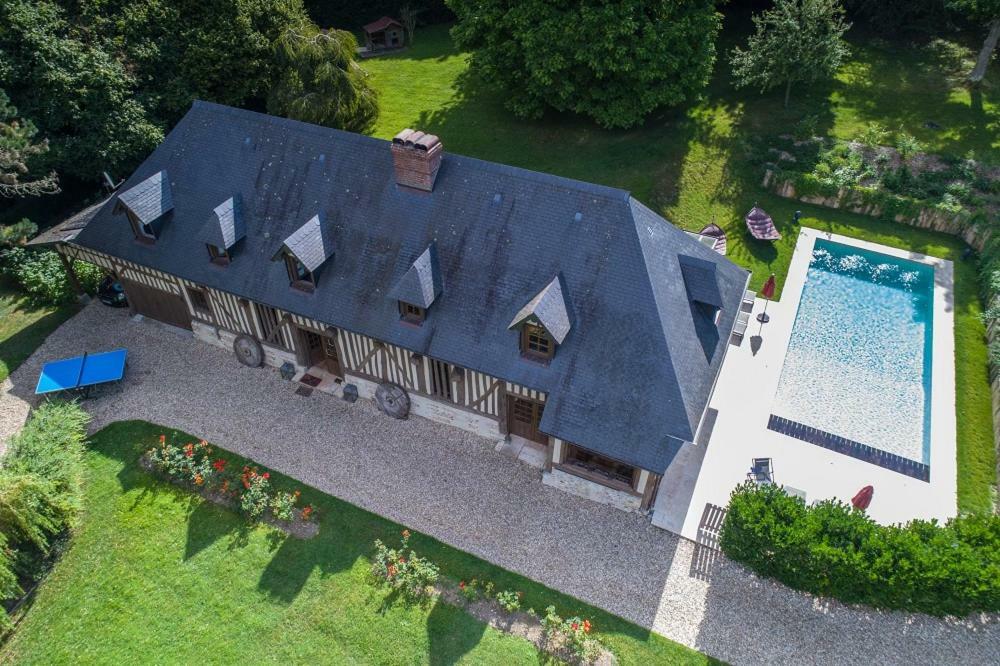 Maison Normande De Caractere A Colombages Saint-Hymer Экстерьер фото