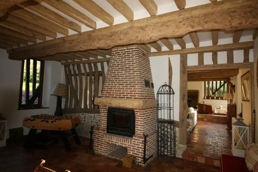 Maison Normande De Caractere A Colombages Saint-Hymer Экстерьер фото