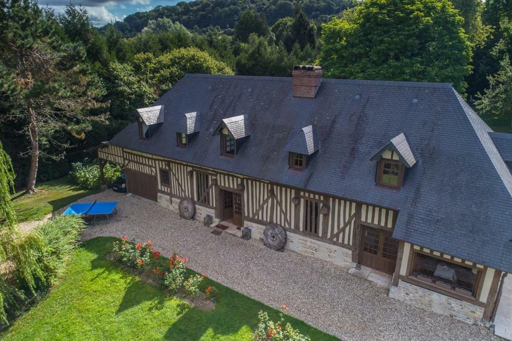 Maison Normande De Caractere A Colombages Saint-Hymer Экстерьер фото