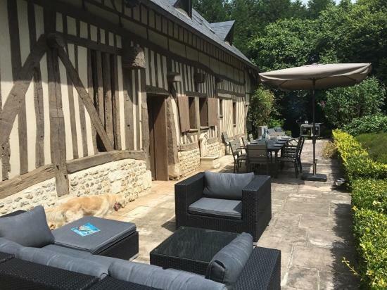 Maison Normande De Caractere A Colombages Saint-Hymer Экстерьер фото